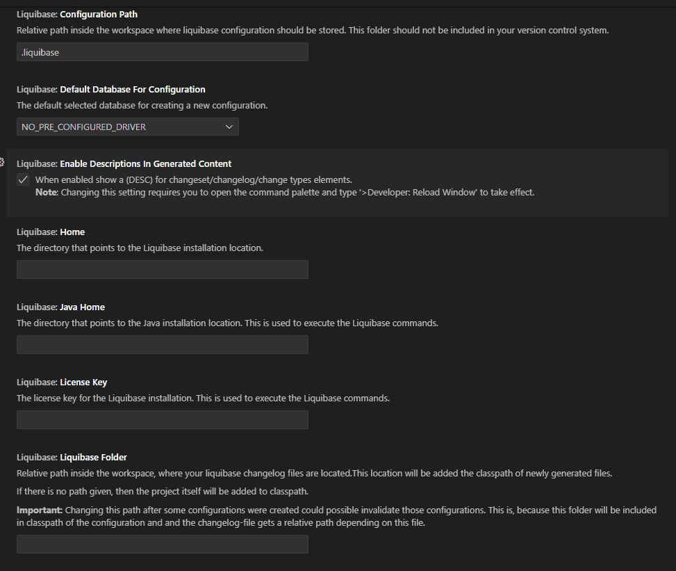 VSCode Settings