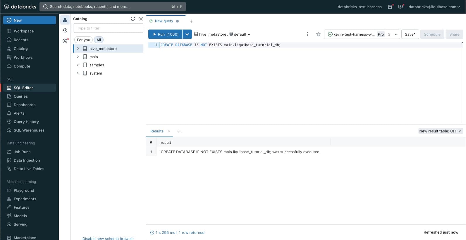 databricks-create-database
