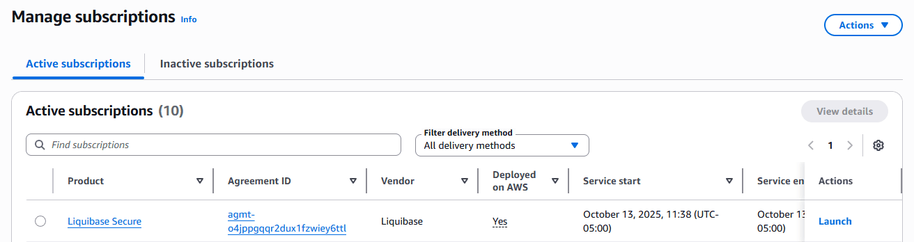 Purchase Liquibase on AWS 7 (Secure)